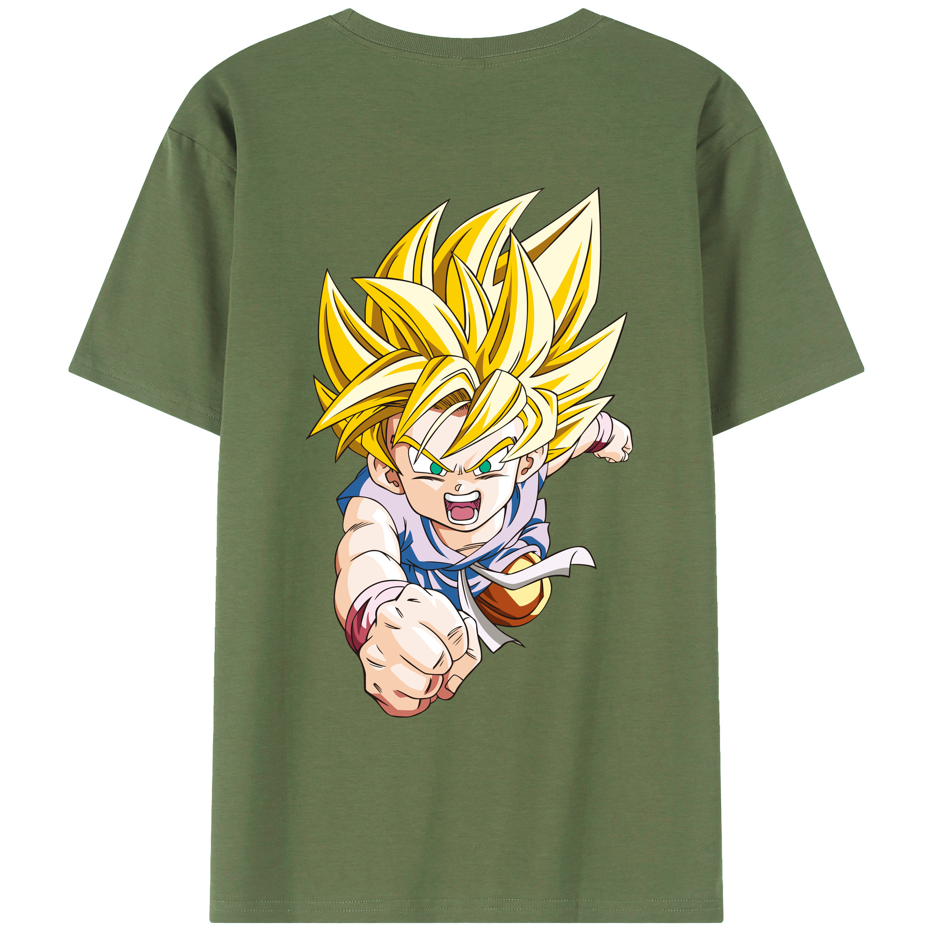 （画像用） ドラゴンボール ベジット DRAGON BALL Vegetto 綿100％ メンズ半袖Tシャツ（バックプリント） 通気性